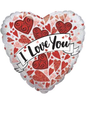 I Love You Fanfare Heart Balloon